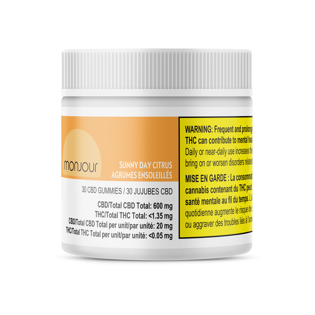 MONJOUR SUNNY DAY CITRUS (H) CHEW - 20MG CBD X 30