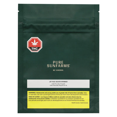 PURE SUNFARMS JET FUEL GELATO (H) PRE-ROLL - 0.5G X 14
