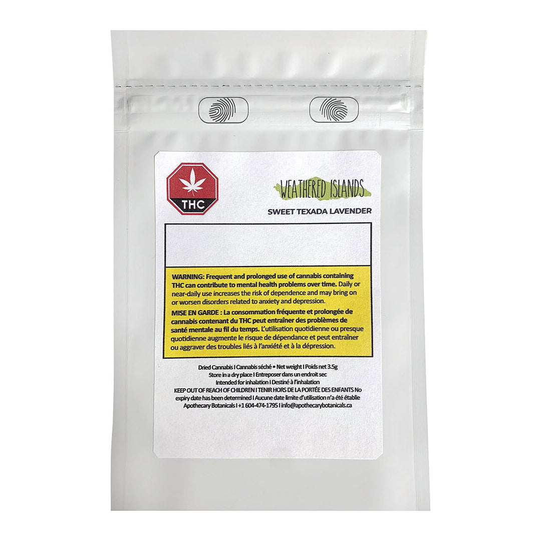 WEATHERED ISLANDS SWEET TEXADA LAVENDER (S) DRIED - 3.5G