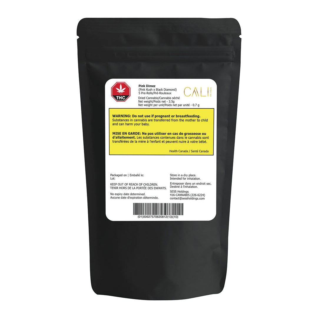 CALI PINK DIMEZ (H) PRE-ROLL - 0.7G X 5