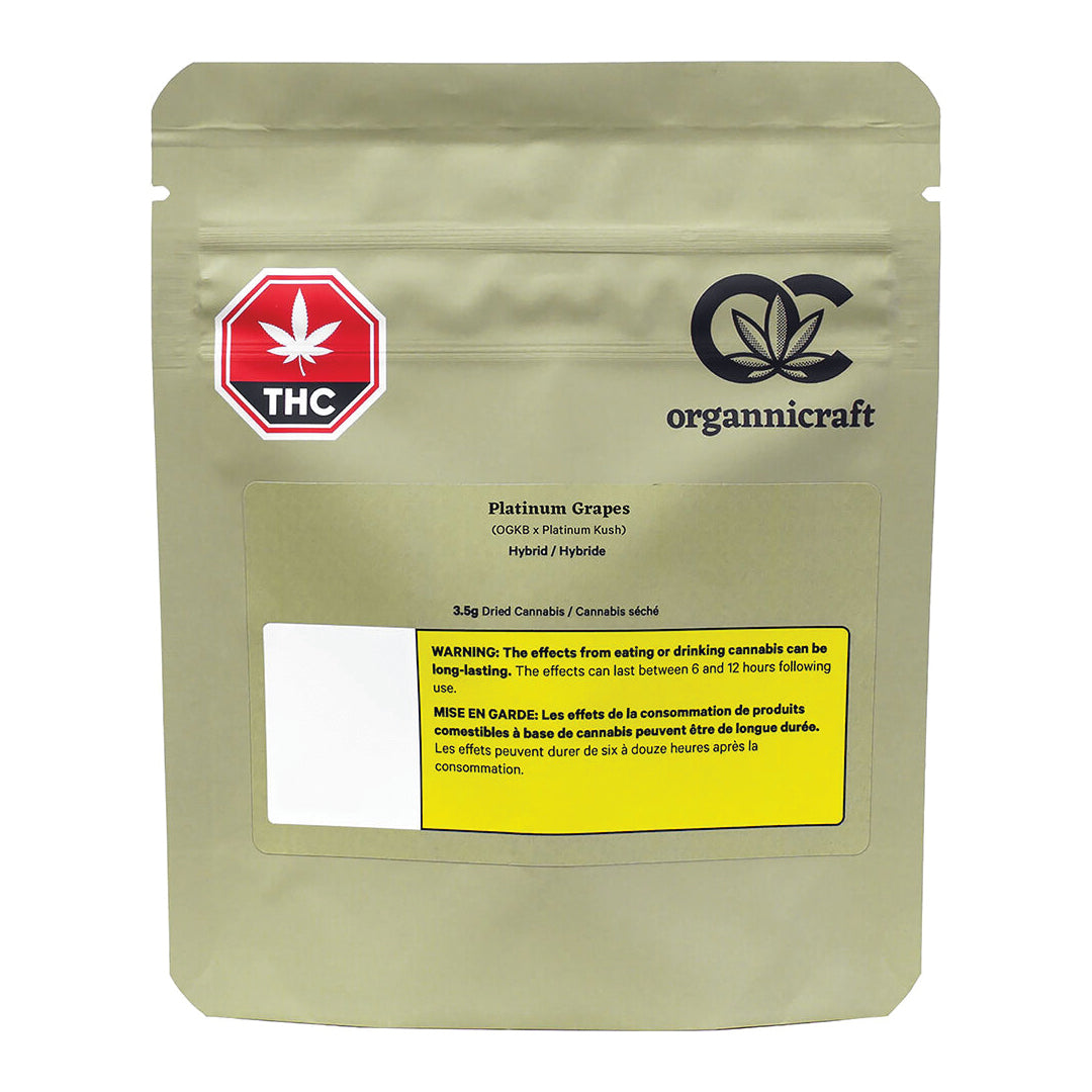 ORGANNICRAFT PLATINUM GRAPES (H) DRIED - 3.5G
