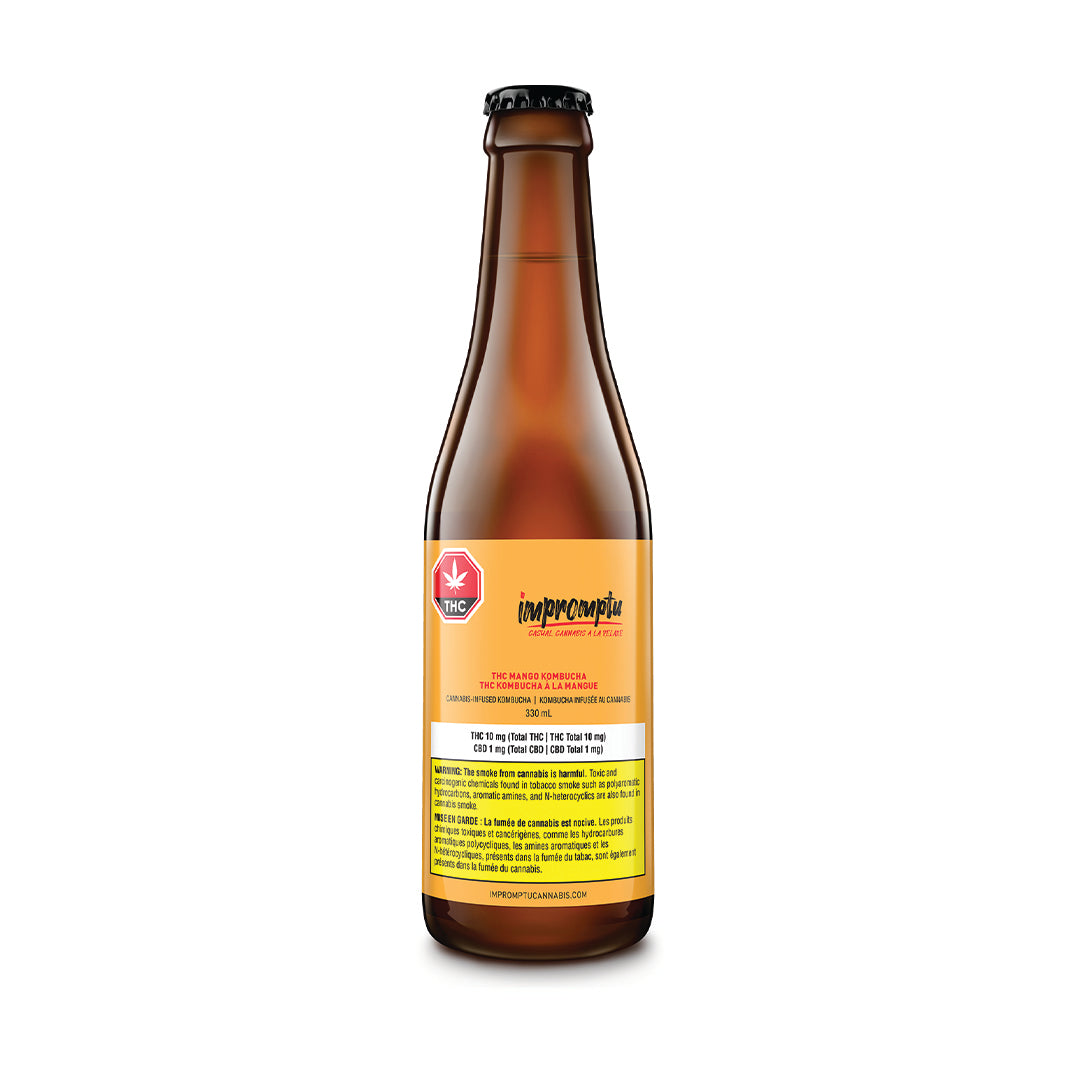 IMPROMPTU THC MANGO KOMBUCHA (H) BEV - 10MG THC X 330ML