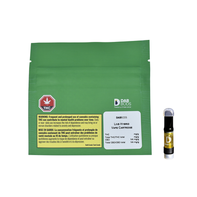 DAB BODS CBD PEPPERMINT TWIST LIVE RESIN (H) 510 - 1G