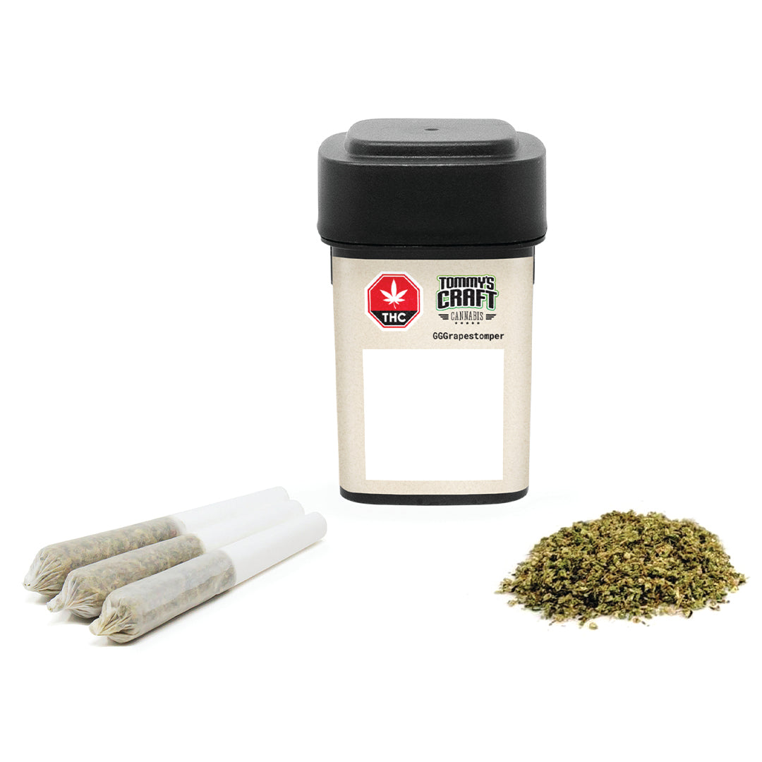 TOMMYS CRAFT GGGRAPESTOMPER (H) PRE-ROLL - 0.35G X 3