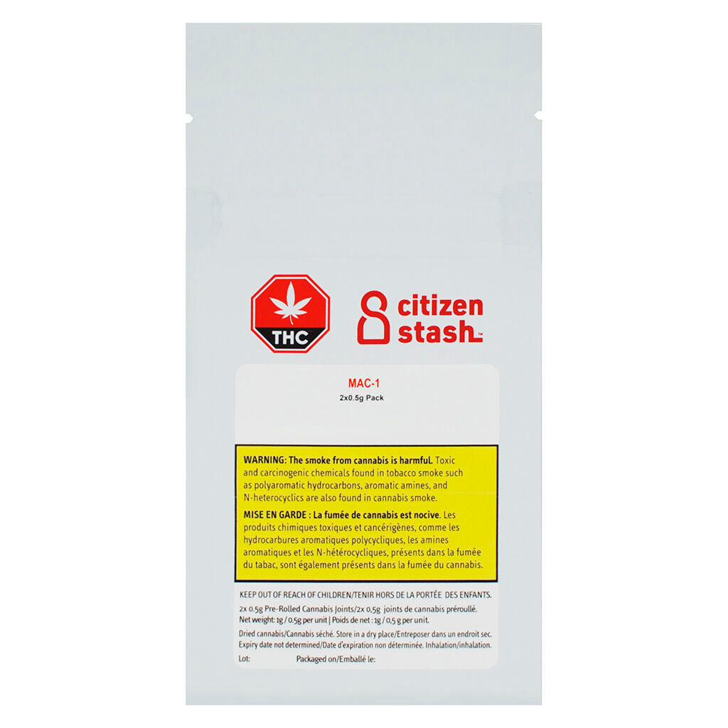 CITIZEN STASH MAC 1 (H) PRE-ROLL - 0.5G X 3