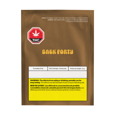 BACK FORTY FORBIDDEN FRUIT (IND) 510 - 1.2G