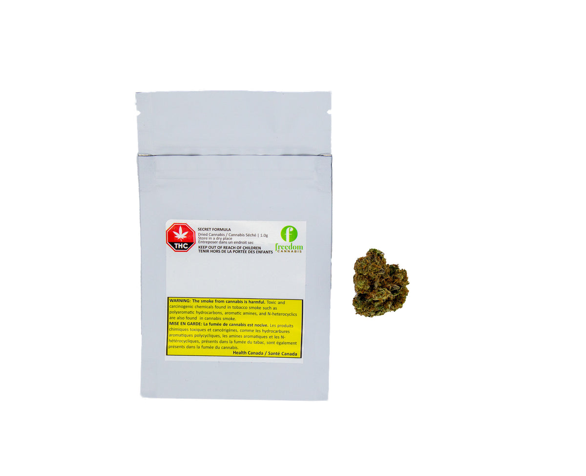 FREEDOM CANNABIS SECRET FORMULA (IND) DRIED - 1G