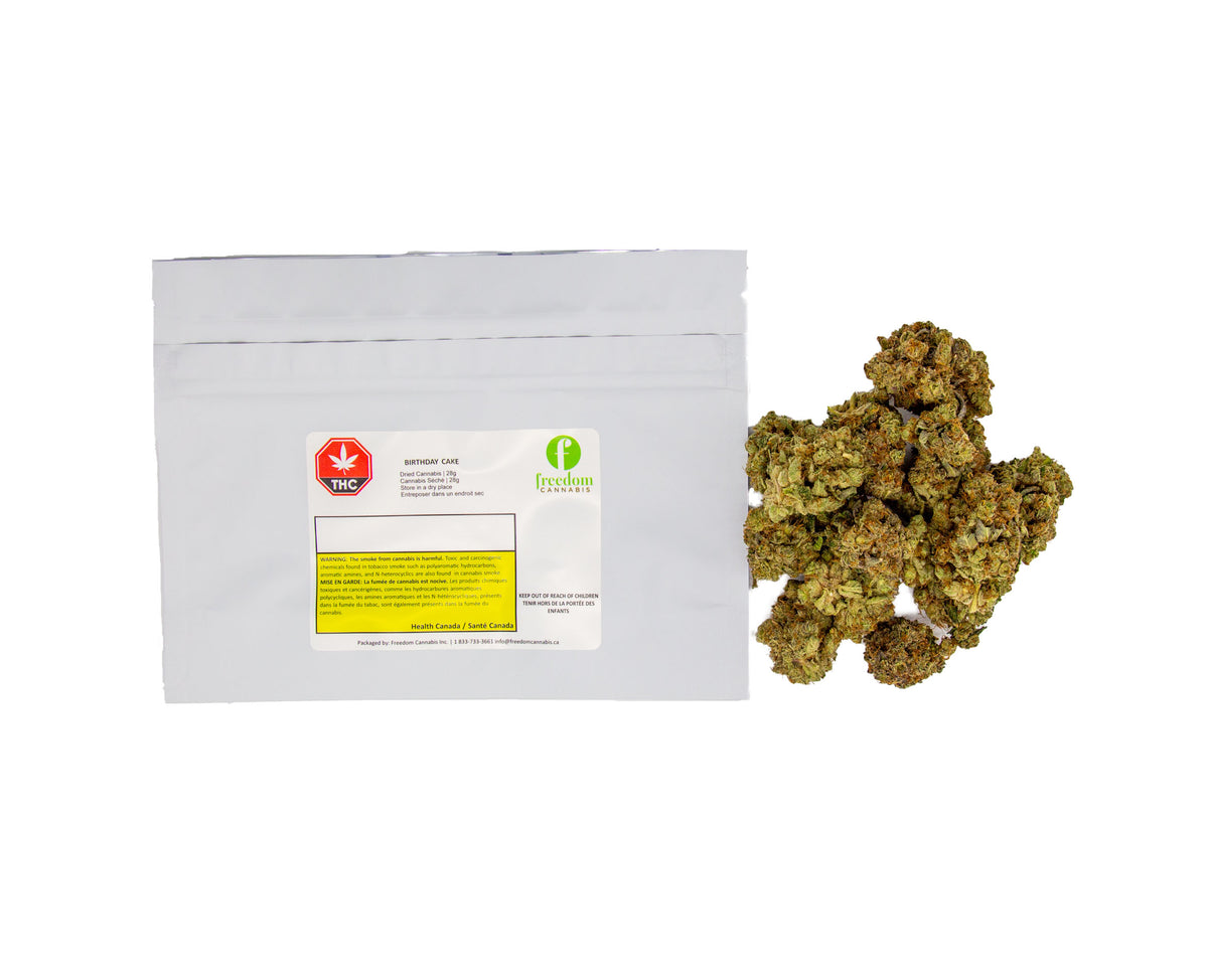 FREEDOM CANNABIS BIRTHDAY CAKE (IND) DRIED - 28G