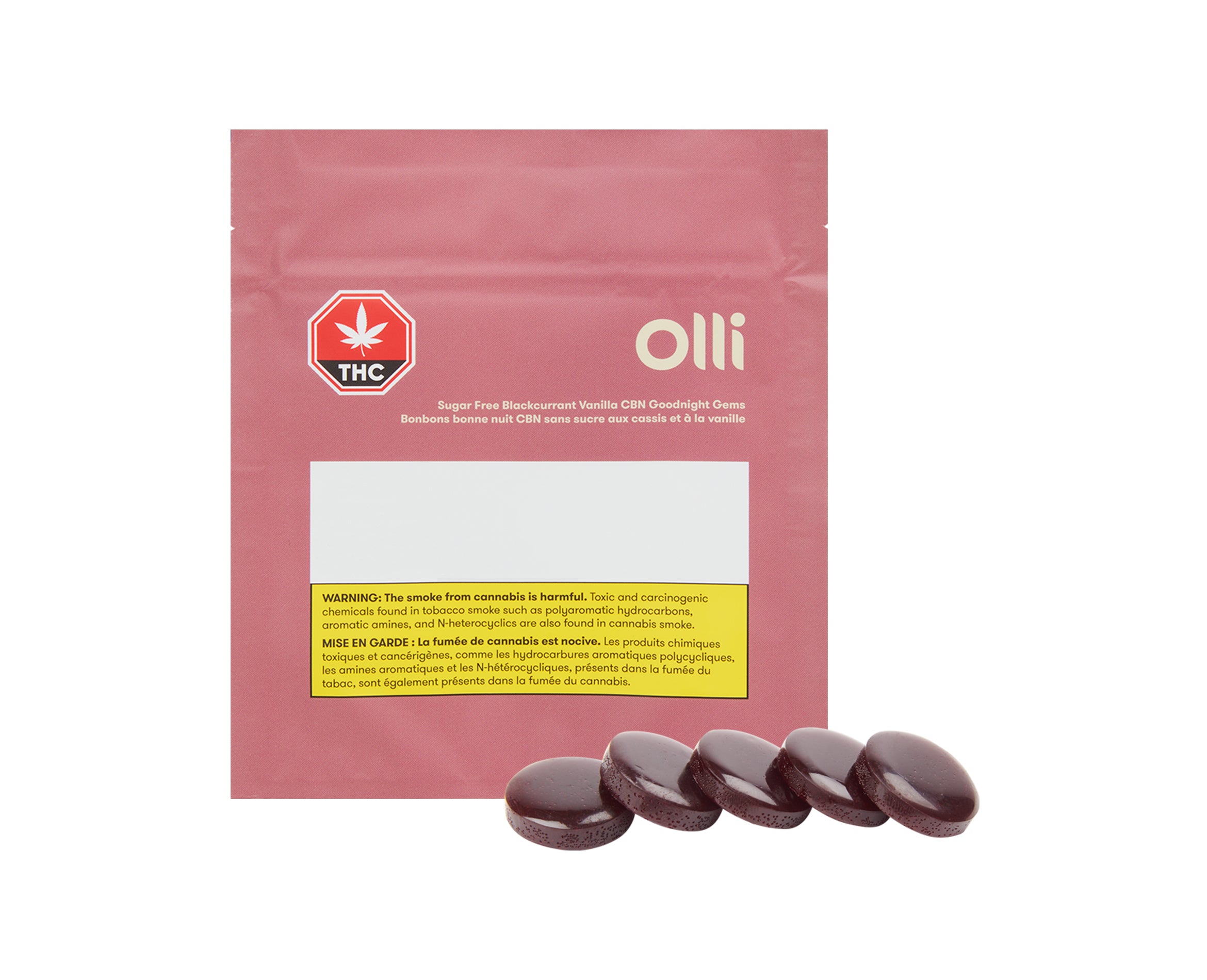 OLLI BLK CURRENT VANIL GOODNIGHT GEMS (H) CANDY - 2MGX5