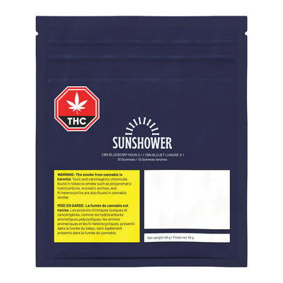 SUNSHOWER BLUBRRY MOON (H) CHEW - 1MG THC : 2MG CBN X 10