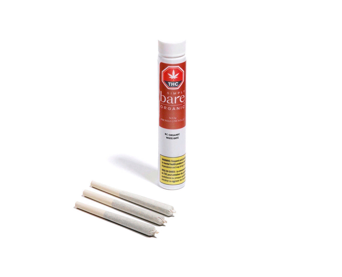 SIMPLY BARE WHITE RNTZ (H) PRE-ROLL - 0.5G X 3