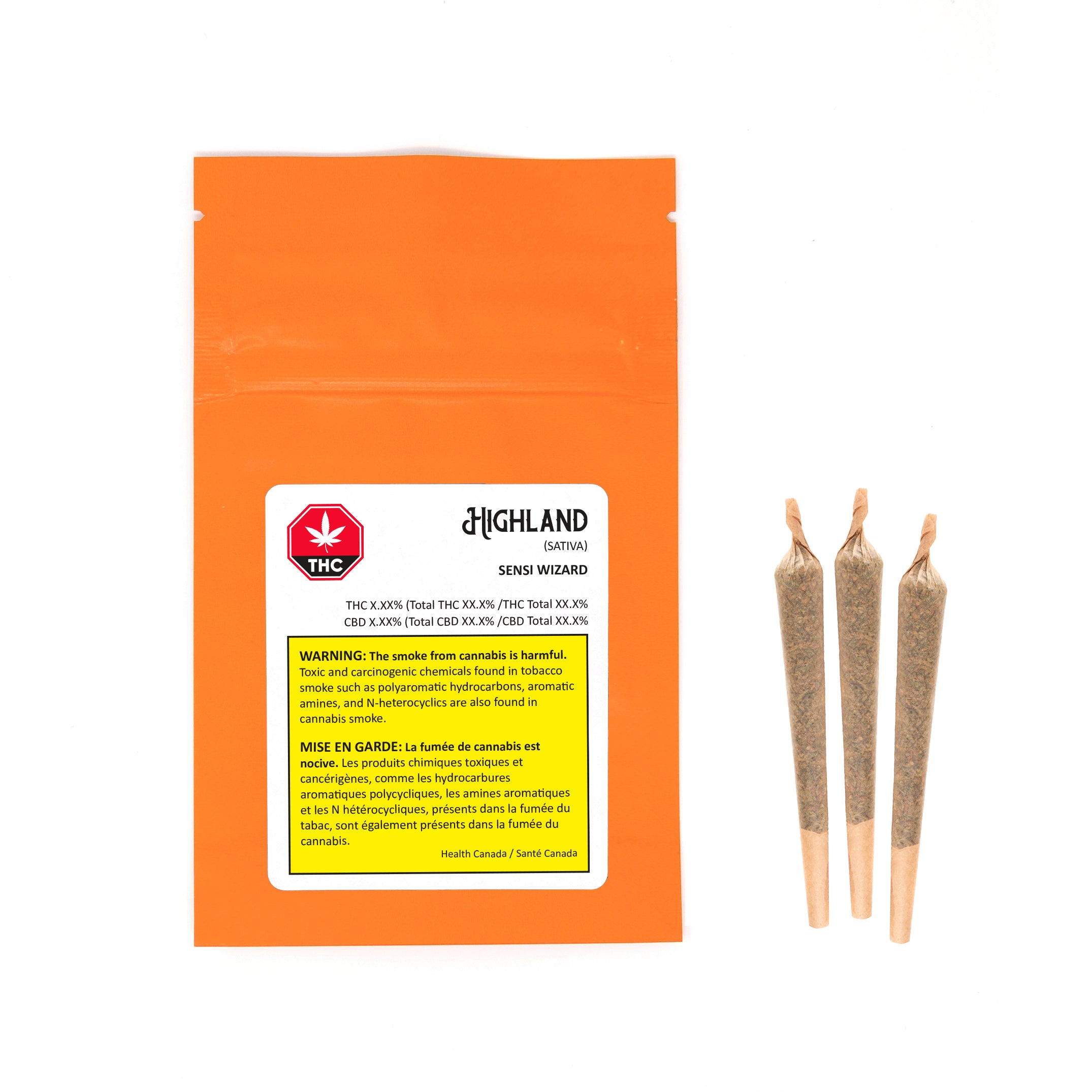 HIGHLAND GROW SENSI WIZARD (S) PRE-ROLL - 0.5G X 3