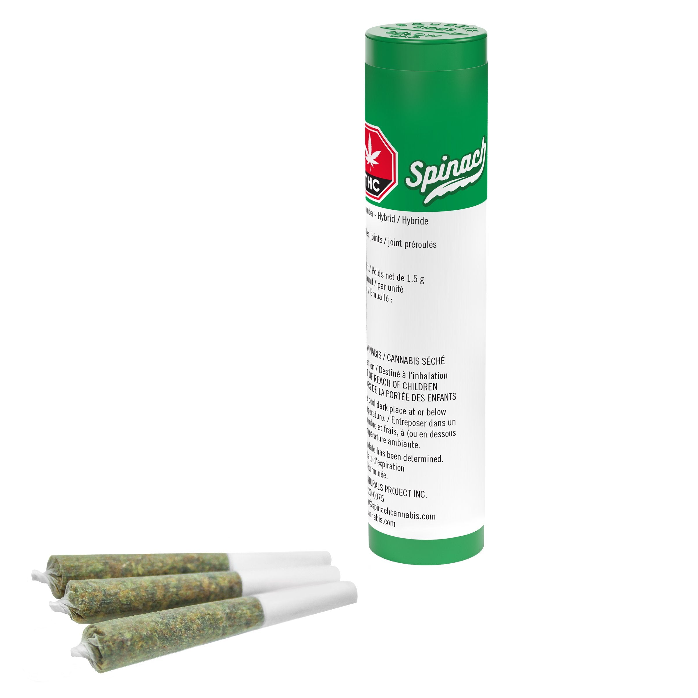 SPINACH COCOA BOMBA (H) PRE-ROLL - 0.5G X 3