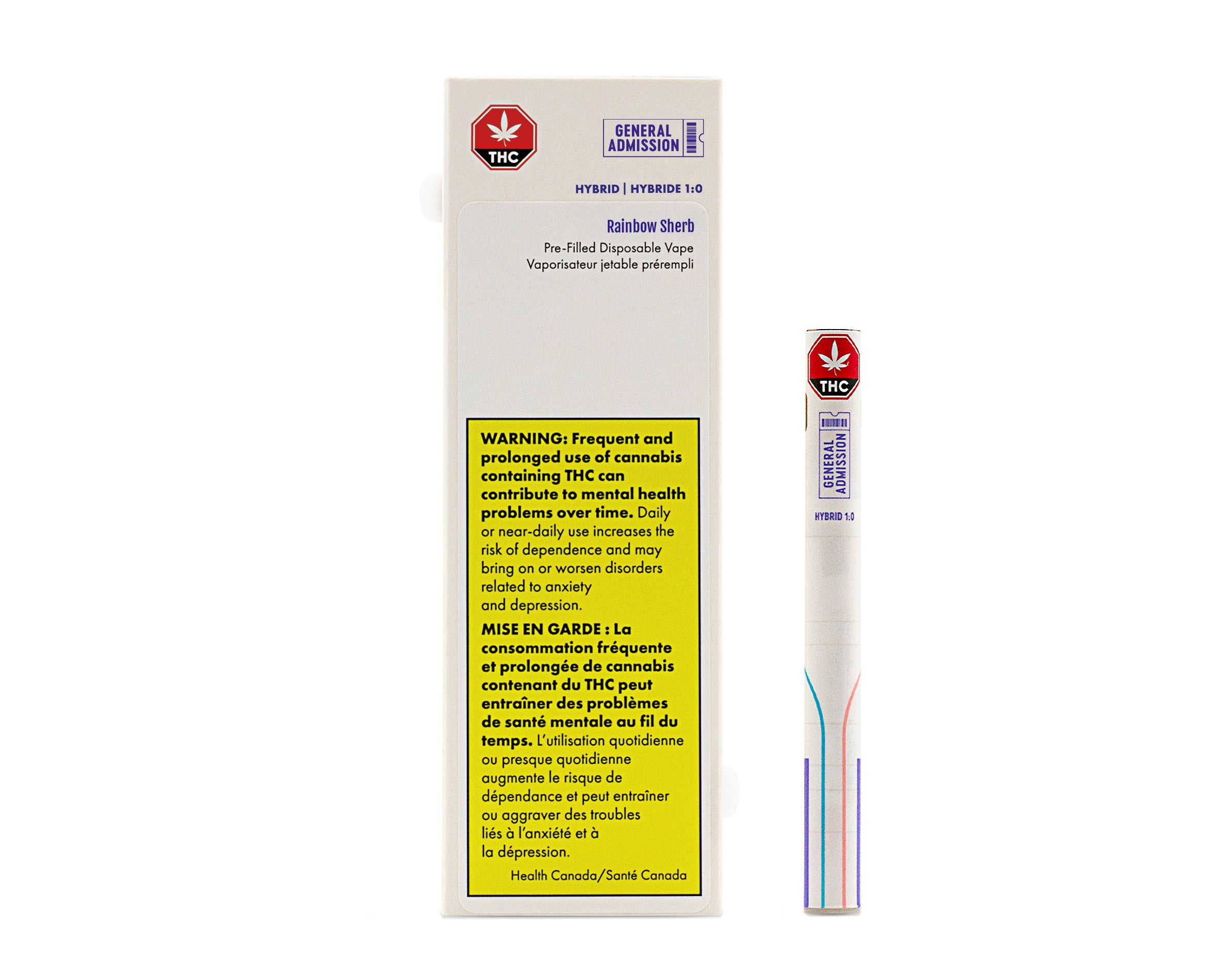 GENERAL ADMISSION RAINBOW SHERB (H) PEN - 0.3G