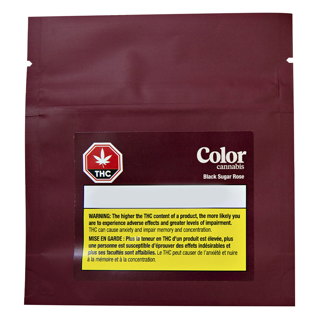 COLOR CANNABIS BLACK SUGAR ROSE (IND) PRE-ROLL - 0.35G X 10