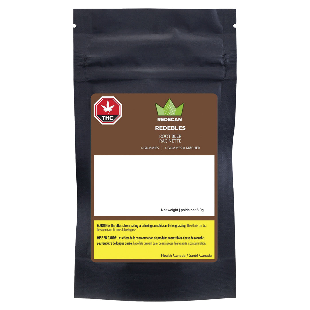 REDECAN REDEBLES ROOTBEER (H) CHEW 2.5MG THC : 2.5MG CBD X4
