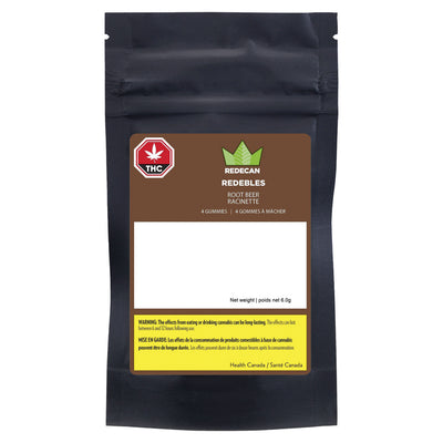 REDECAN REDEBLES ROOTBEER (H) CHEW 2.5MG THC : 2.5MG CBD X4