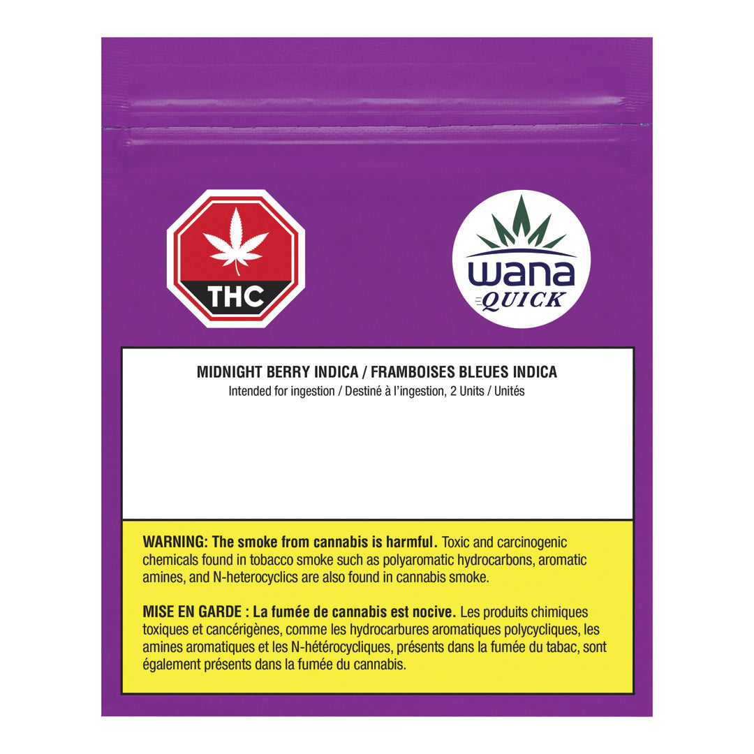 WANA QUICK M BERRY (IND) CHEW - 2MG THC 10MG CBD 5MG CBN X 2