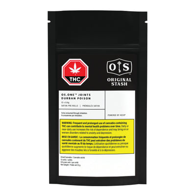 ORIGINAL STASH OS.ONE DURBAN POISON (H) PRE-ROLL 0.6G X 12