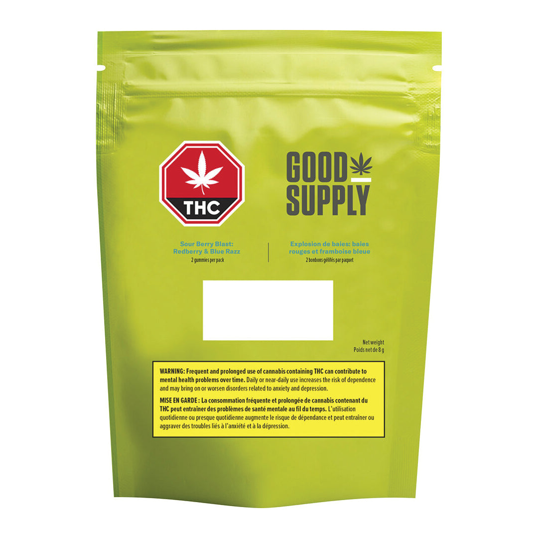 GOOD SUPPLY SOUR BERRY BLAST (H) CHEW - 5MG THC X 2