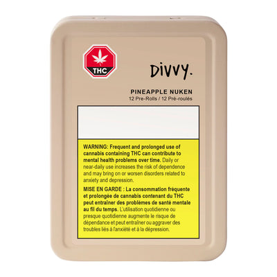 DIVVY PINEAPPLE NUKEN (S) PRE-ROLL - 0.35G X 12
