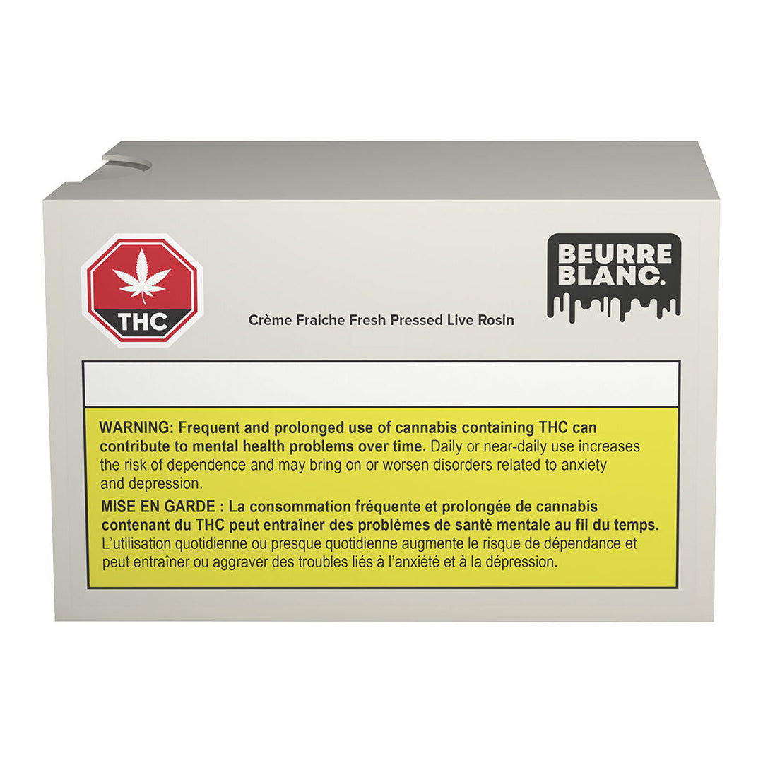 BEURRE BLANC CREME FRAICHE FRESH PRESS (H) LIVE ROSIN - 1G