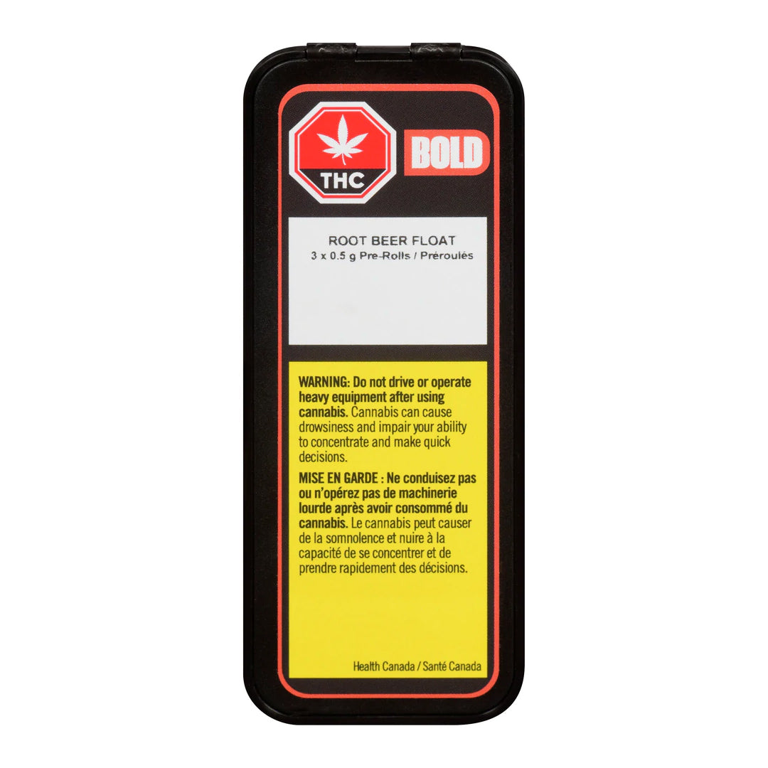 BOLD ROOT BEER FLOAT (IND) PRE-ROLL - 0.5G X 3