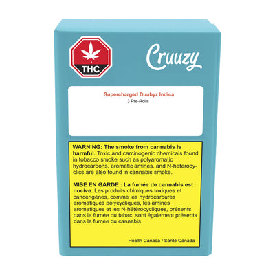 CRUUZY SUPERCHRG DUUBYZ INDICA (IND) PRE-ROLL - 0.5GX3