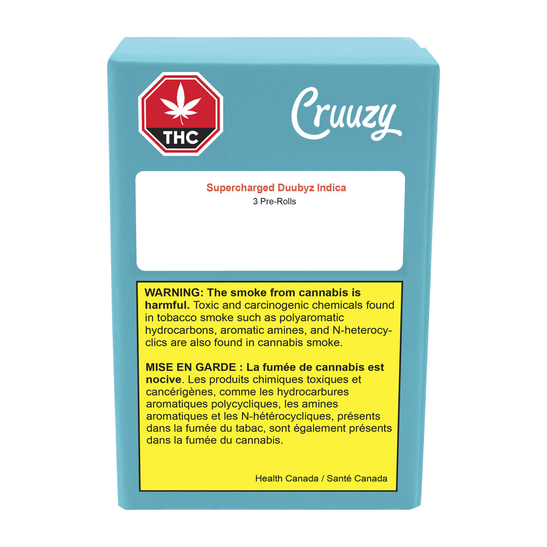 CRUUZY SUPERCHRG DUUBYZ INDICA (IND) PRE-ROLL - 0.5GX3