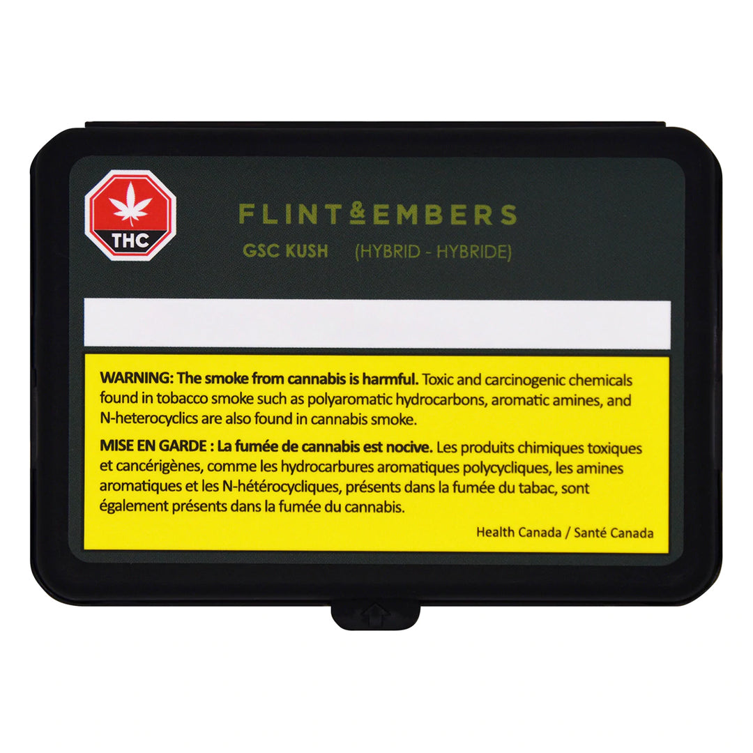 FLINT AND EMBERS GSC KUSH (H) PRE-ROLL - 0.5G X 3
