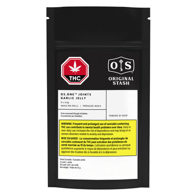 ORIGINAL STASH OS.ONE GARLIC JELLY (H) PRE-ROLL - 0.6G X 12