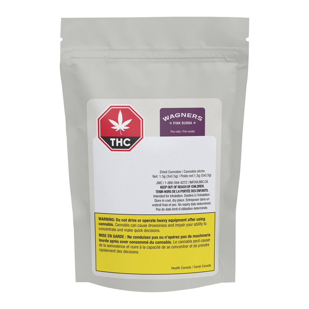 WAGNERS PINK BUBBA (IND) PRE-ROLL - 0.5GX3