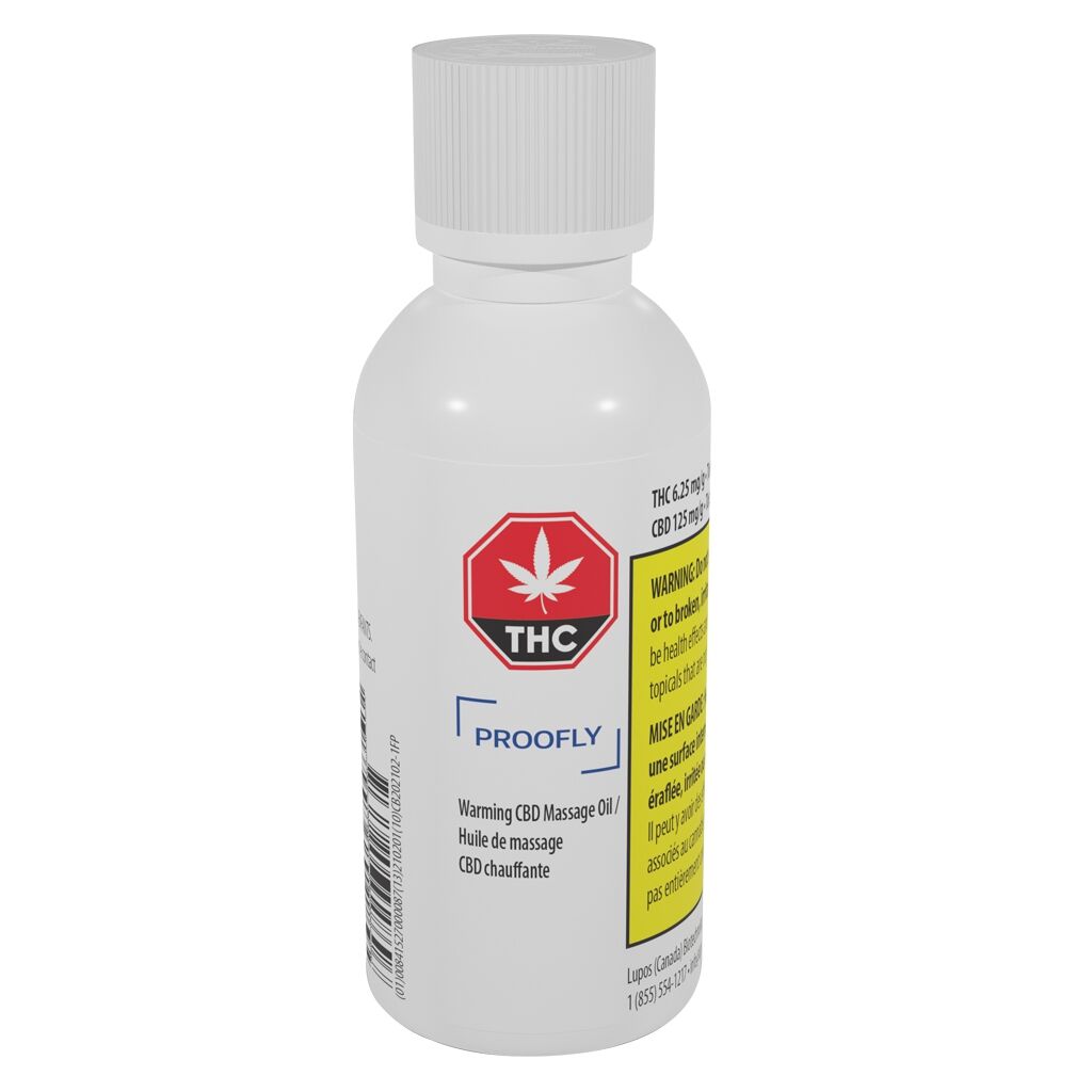 PROOFLY WARMING THC (S) MASSAGE OIL - 25ML