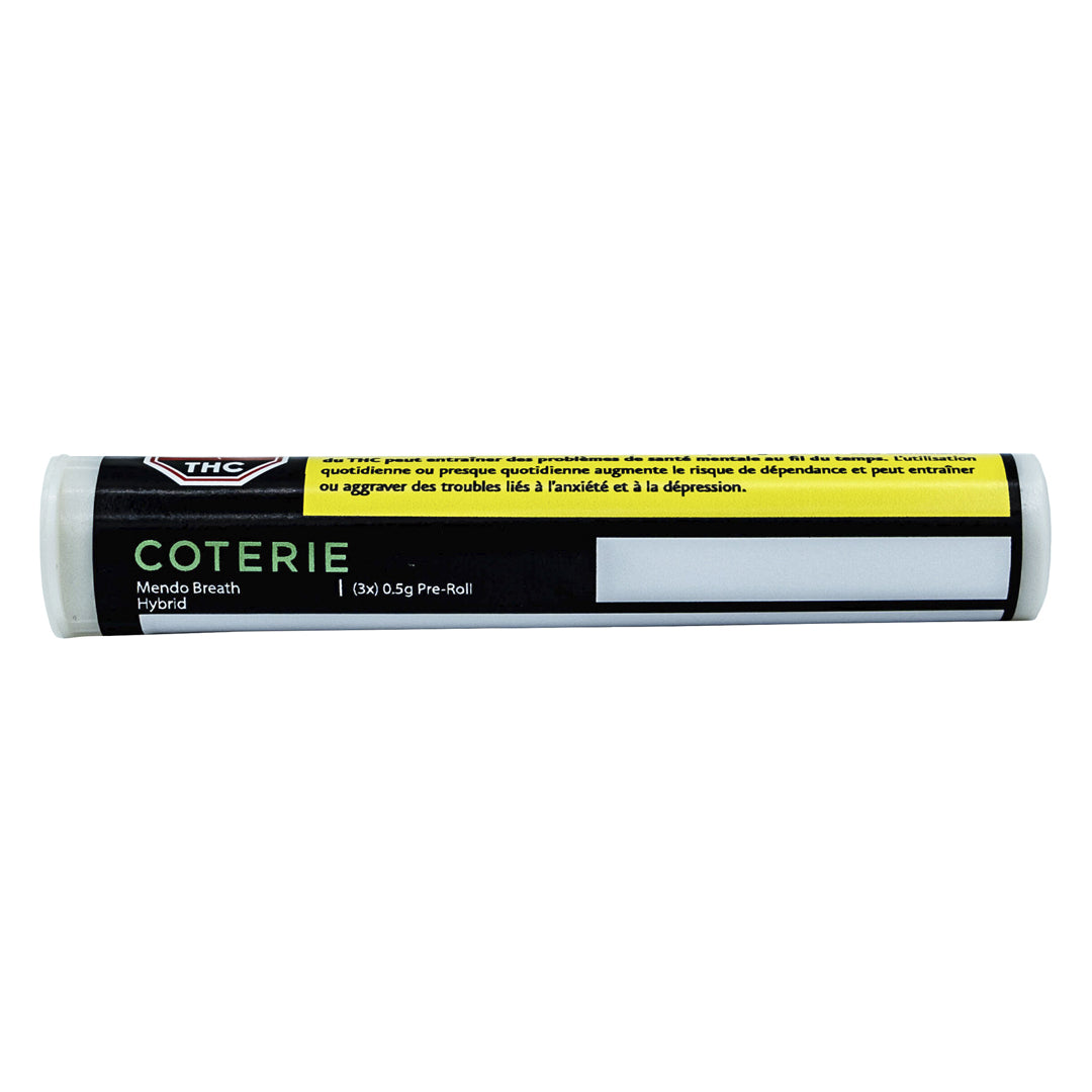 COTERIE MENDO BREATH (H) PRE-ROLL - 0.5G X 3