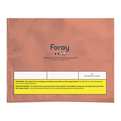 FORAY BLOOD ORANGE CBD (H) CHEW - 20MG CBD X 30