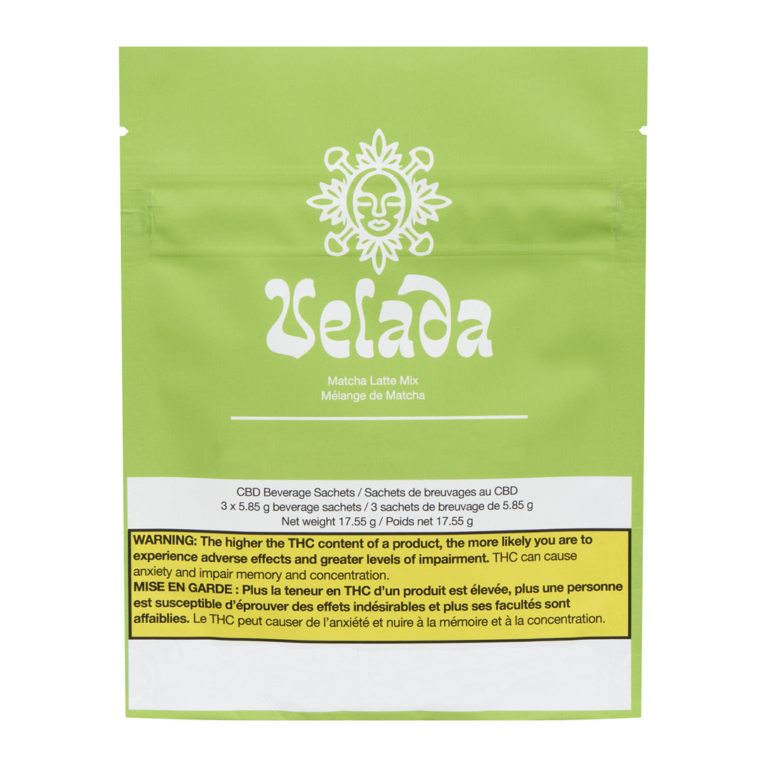 VELADA MATCHA LATTE MIX (H) POWDER - 30MG CBD X 3