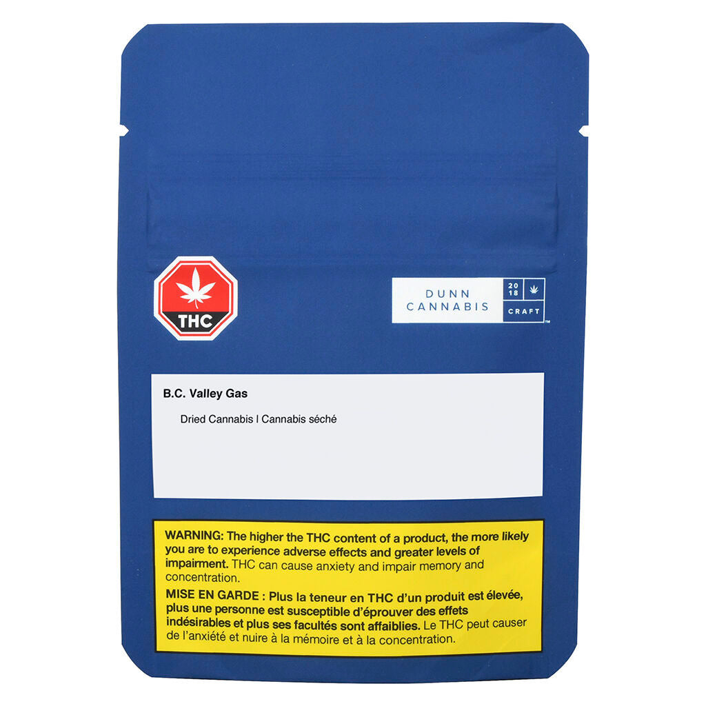 DUNN BC VALLEY GAS (IND) DRIED - 3.5G
