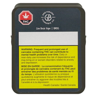 GREYBEARD BMOG LIVE RESIN (IND) 510 - 1G