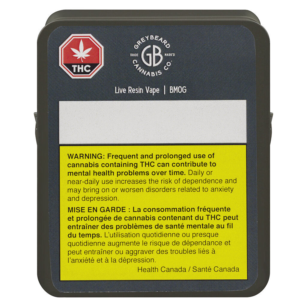 GREYBEARD BMOG LIVE RESIN (IND) 510 - 1G