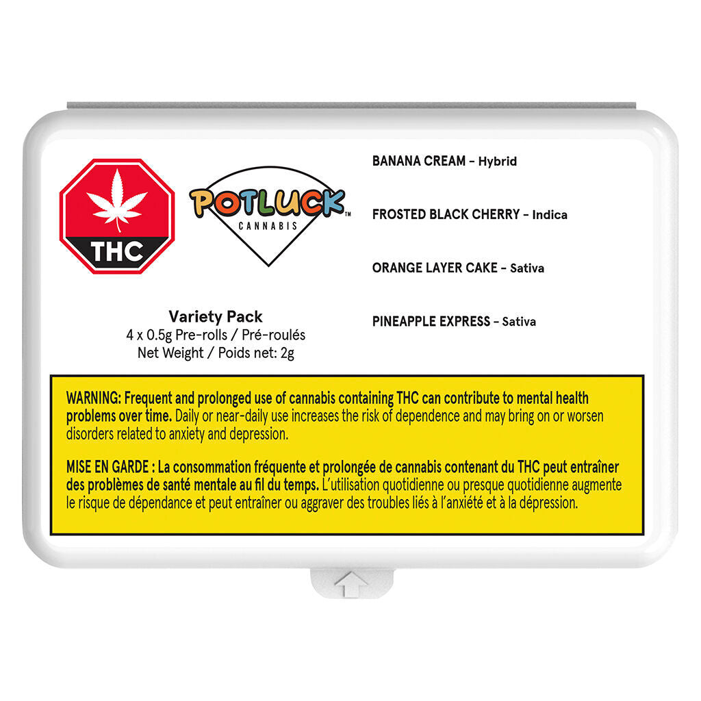 POTLUCK TASTER PACK (H) PRE-ROLL - 0.5GX4
