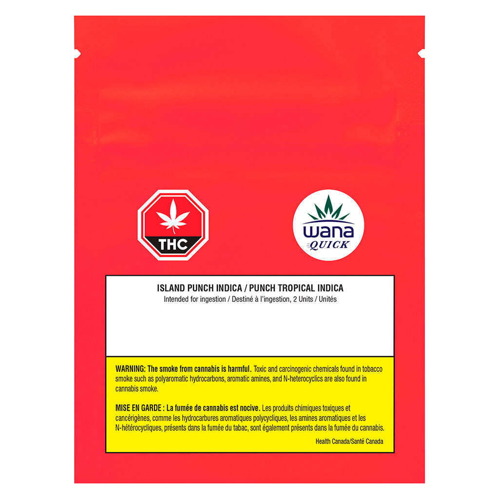 WANA QUICK ISLAND PUNCH (IND) CHEW - 5MG THC X 2