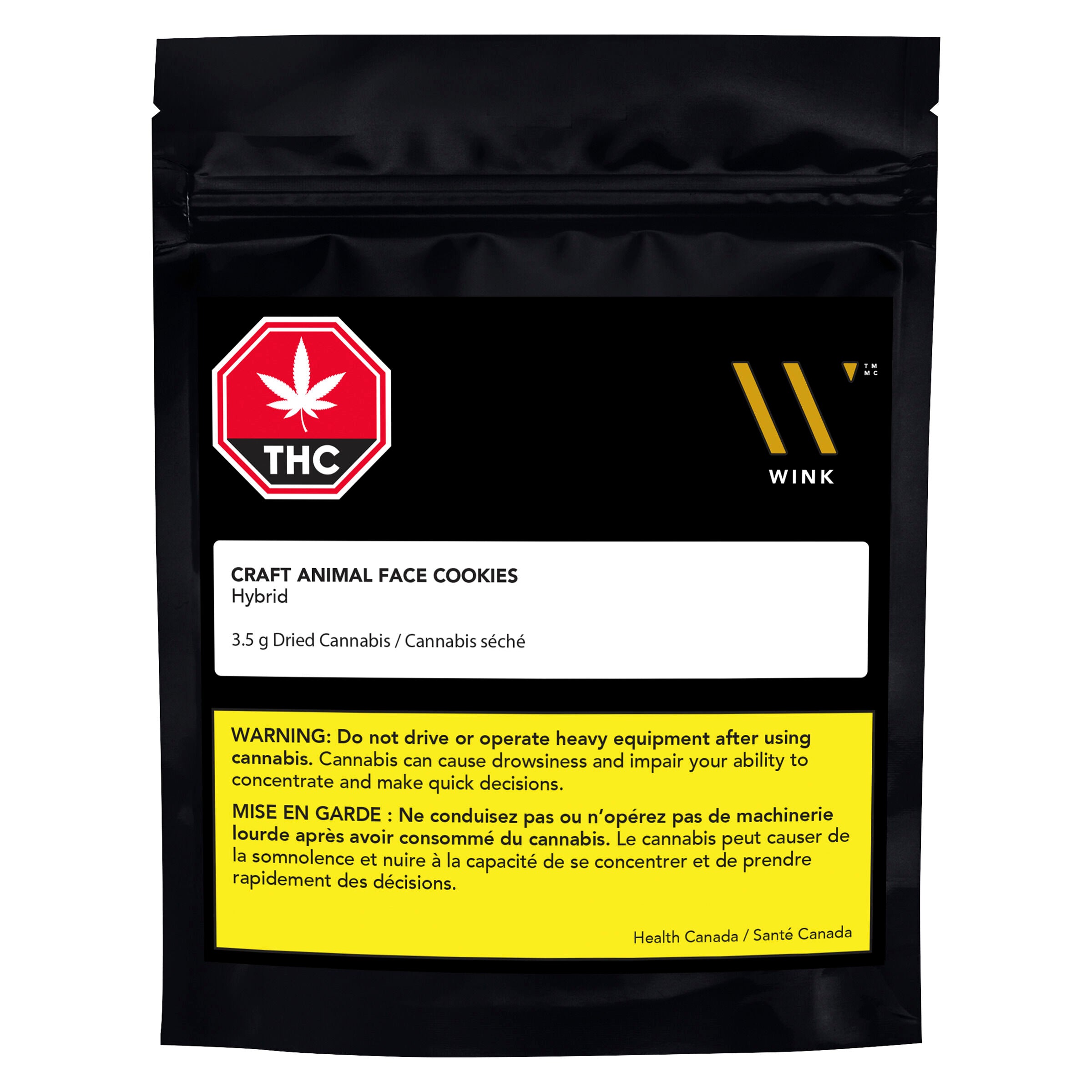 Value Buds WINK CRAFT ANIMAL FACE COOKIES (H) DRIED 3.5G WINK