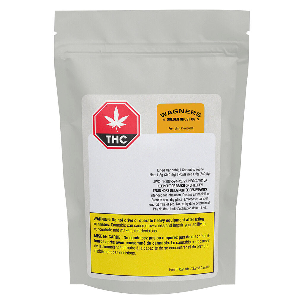 WAGNERS GOLDEN GHOST OG (IND) PRE-ROLL - 0.5G X 3