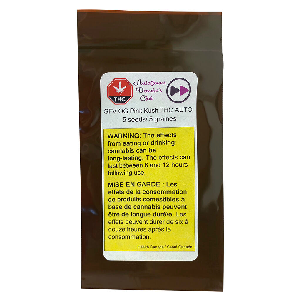 AUTOFLOWER BC SFV OG PINK KUSH (AUTO) (H) SEED - 5PK