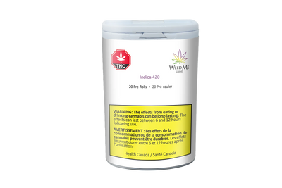 WEED ME GRIND INDICA 420 (IND) PRE-ROLL - 0.4G X 20