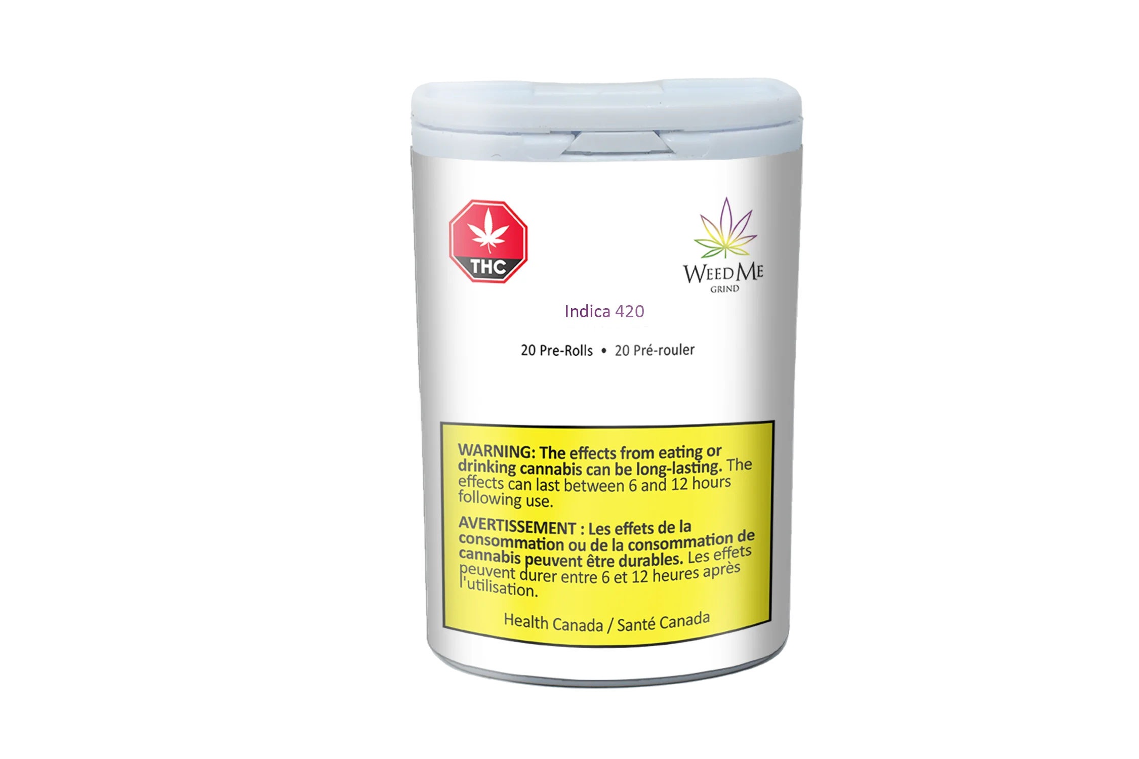 WEED ME GRIND INDICA 420 (IND) PRE-ROLL - 0.4G X 20