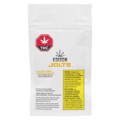 EDISON JOLTS ELECTRIC LEMON (S) HARD CANDY - 10MG THC X 10