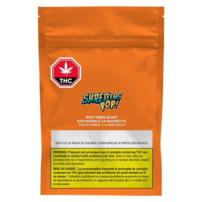 SHREDEMS POP ROOTBEER (IND) CHEW - 2.5MG THC : 2.5MG CBD X4