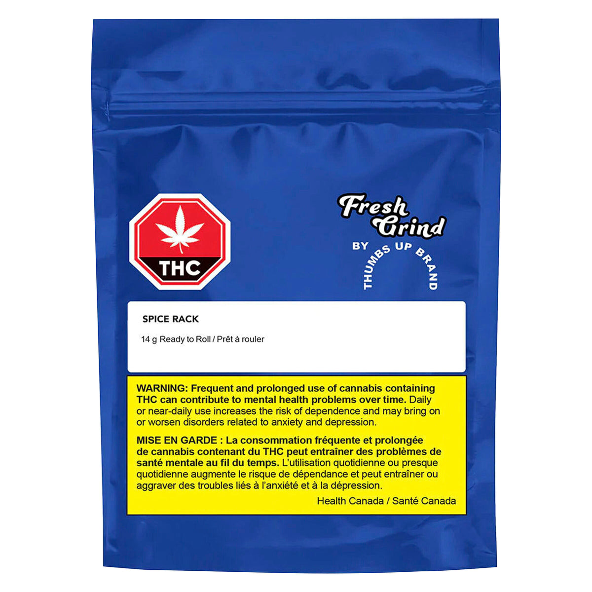 THUMBS UP FRESH GRIND SPICE RACK (H) MILLED - 14G