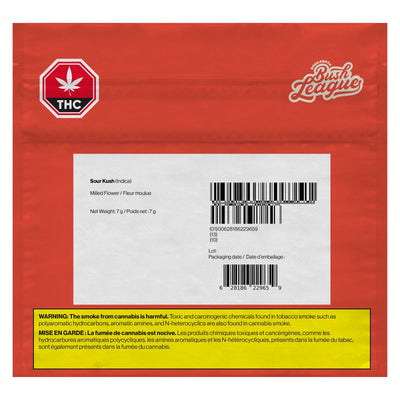 BACK FORTY BUSH LEAGUE SOUR KUSH (IND) MILLED - 7G